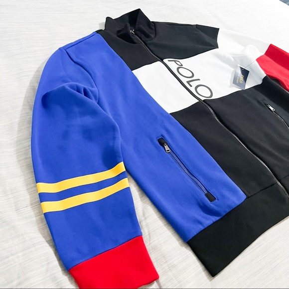 Polo Ralph Lauren POLO Colorblock Mesh Track Jacket - Picture 4 of 14